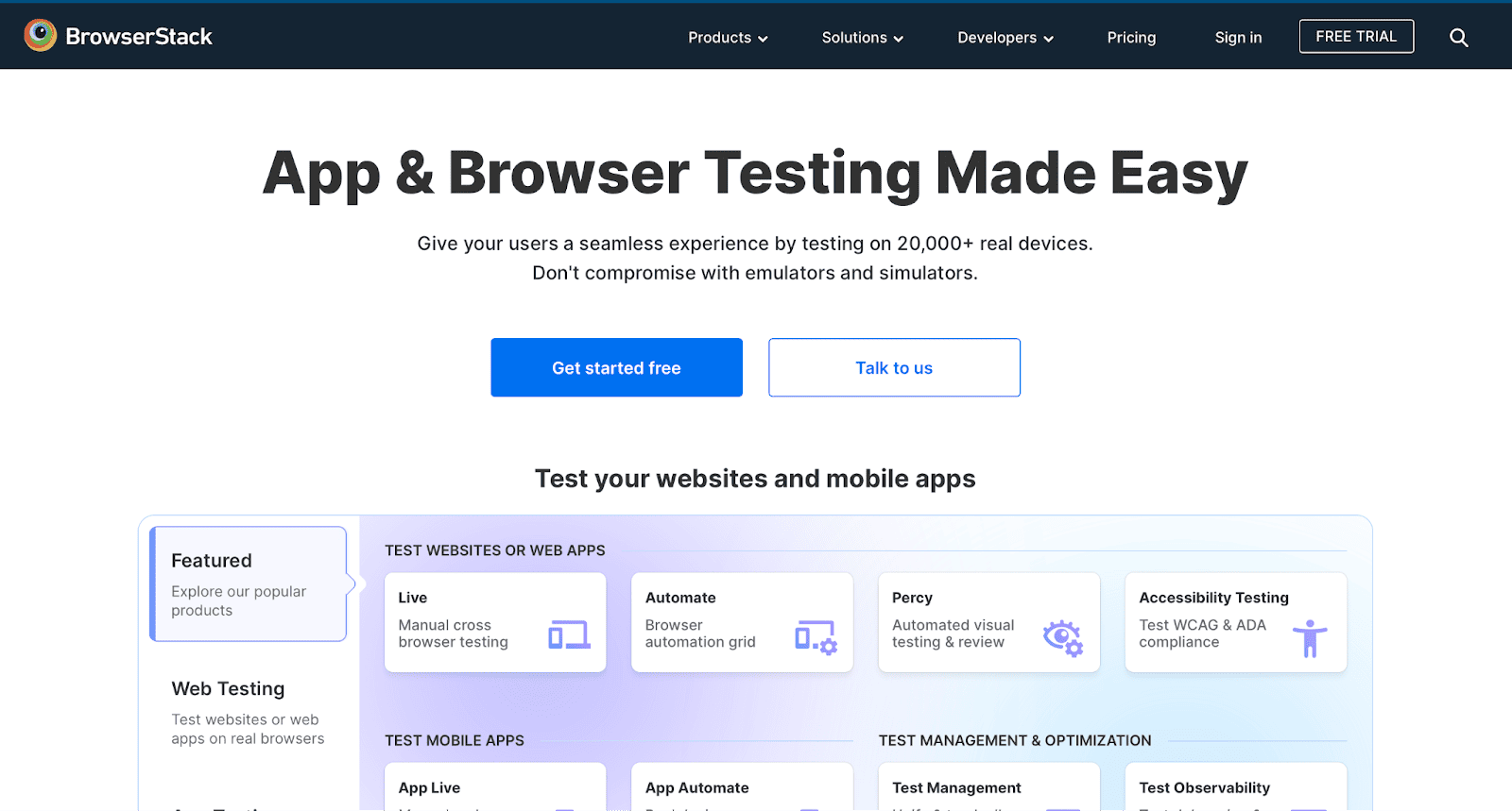 browserstack cloud testing tool