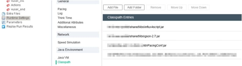 How Granularity Influences the Load Testing Results runtime settings