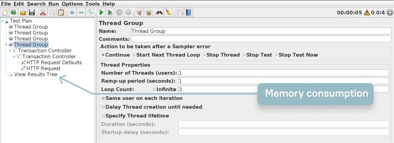 how to speed up jMeter part 2 memory consumtion