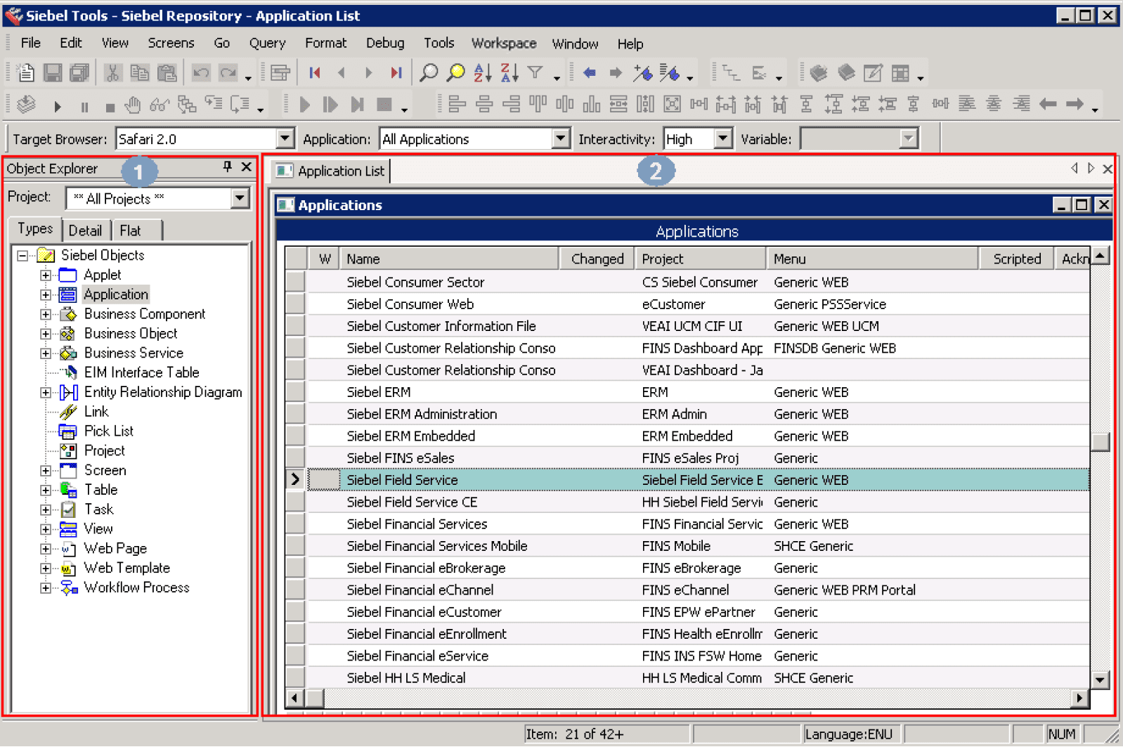 Creating load testing profile Siebel CRM