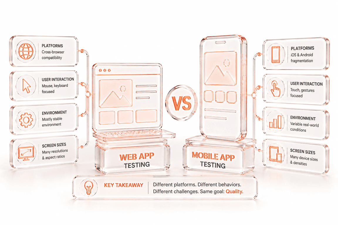 differences between a mobile app and a web app