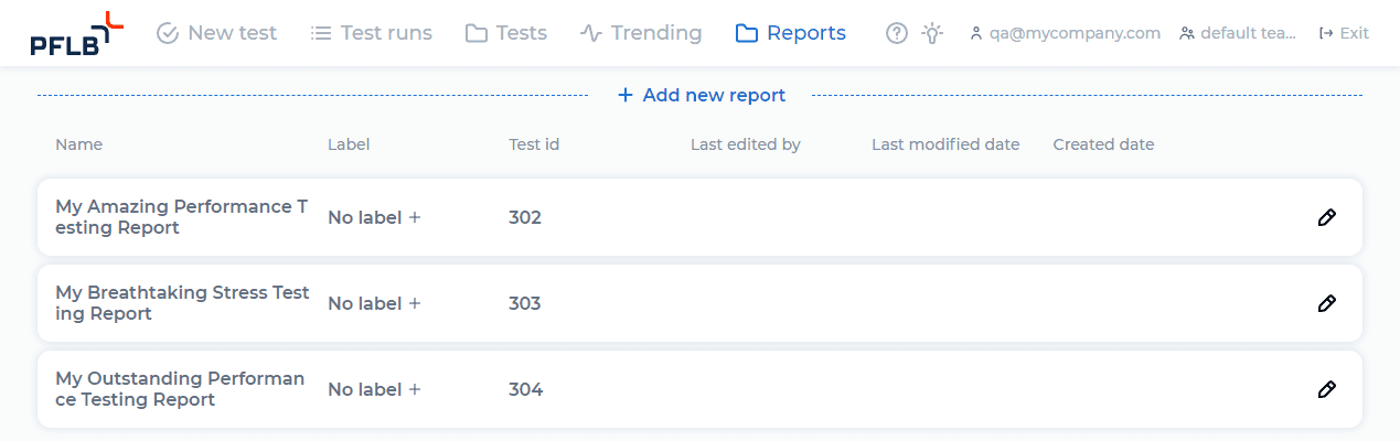 release 1 07 reports