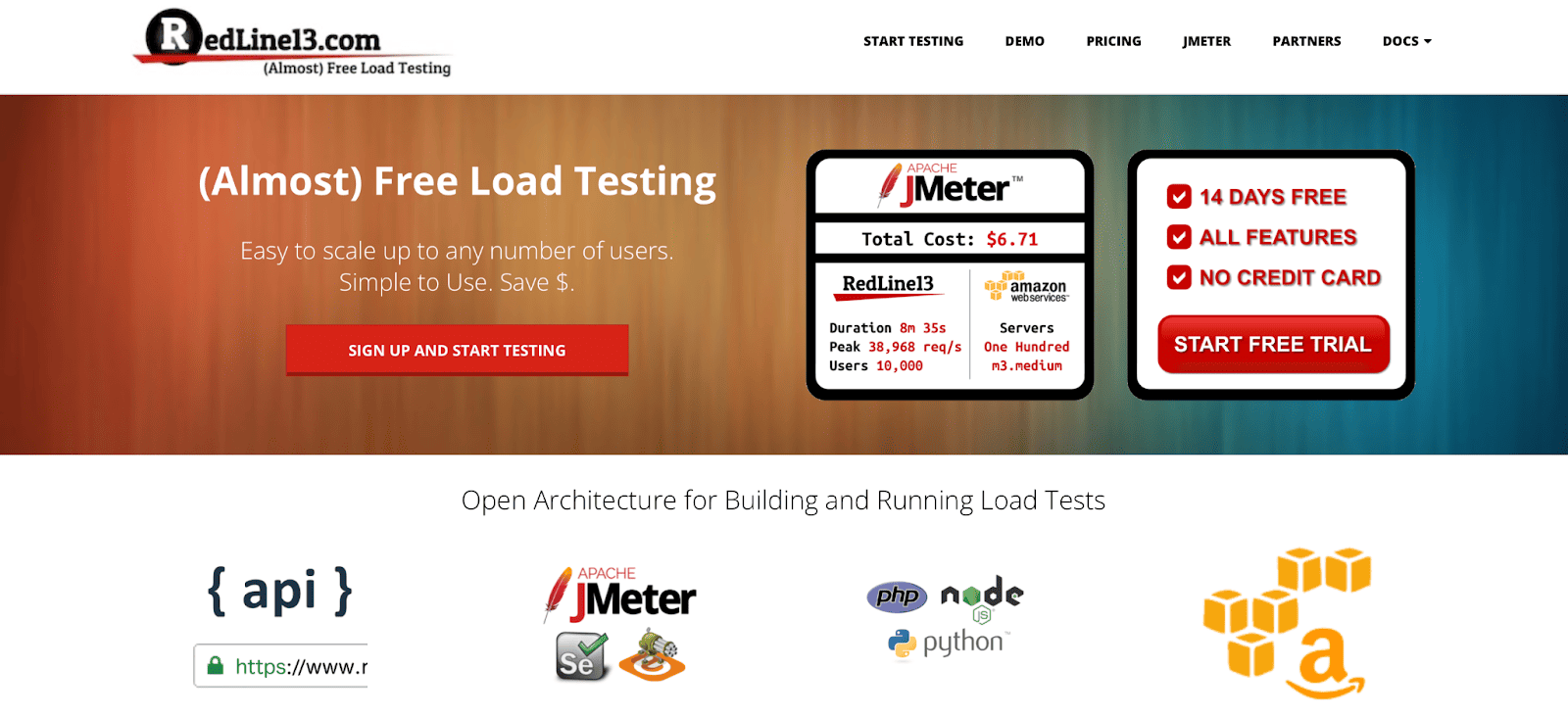 redline jmeter cloud service