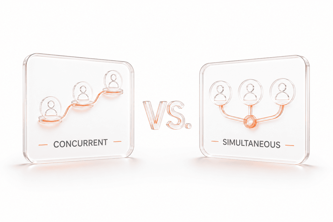 concurrent vs simultaneous user testing main differences explained preview upd