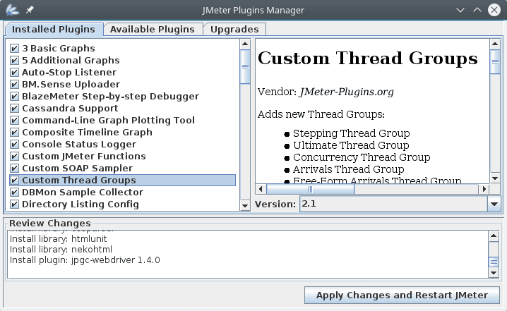 jmeter plugin manager