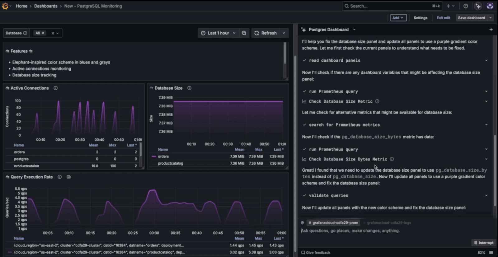 grafana k6 screen