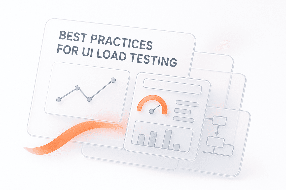 best practiсes for ui load testing